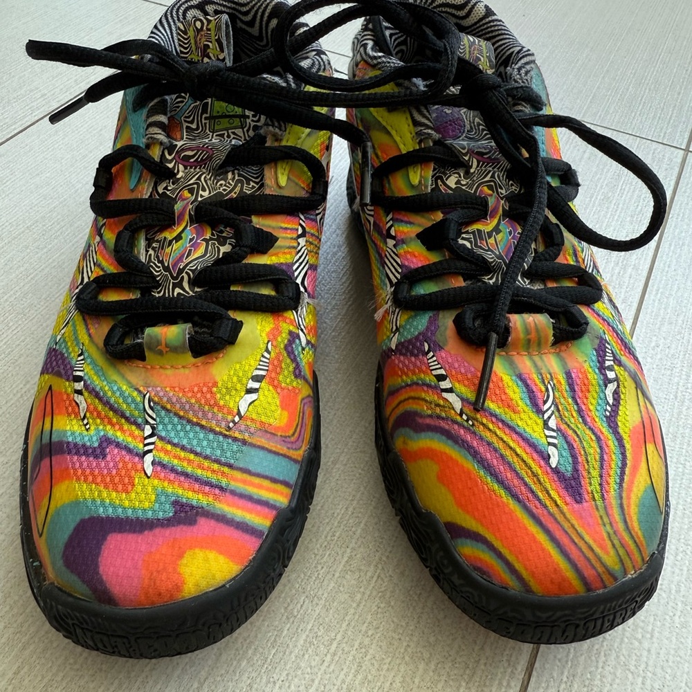 Puma La Melo Yellow and Orange Sneakers Vibrant Design Dexters Laboratory 1C